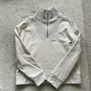 Athleta Retroplush 1/4 zip sweatshirt, size S.